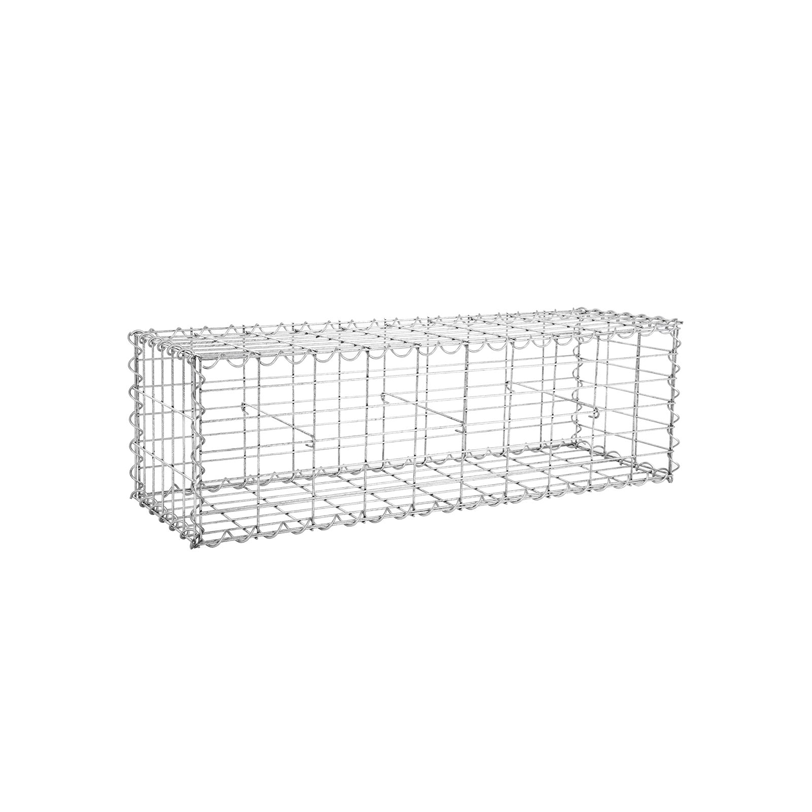 Schanskorf - Gabion garden wall - For stones - 100 x 30 x 30 cm - silver