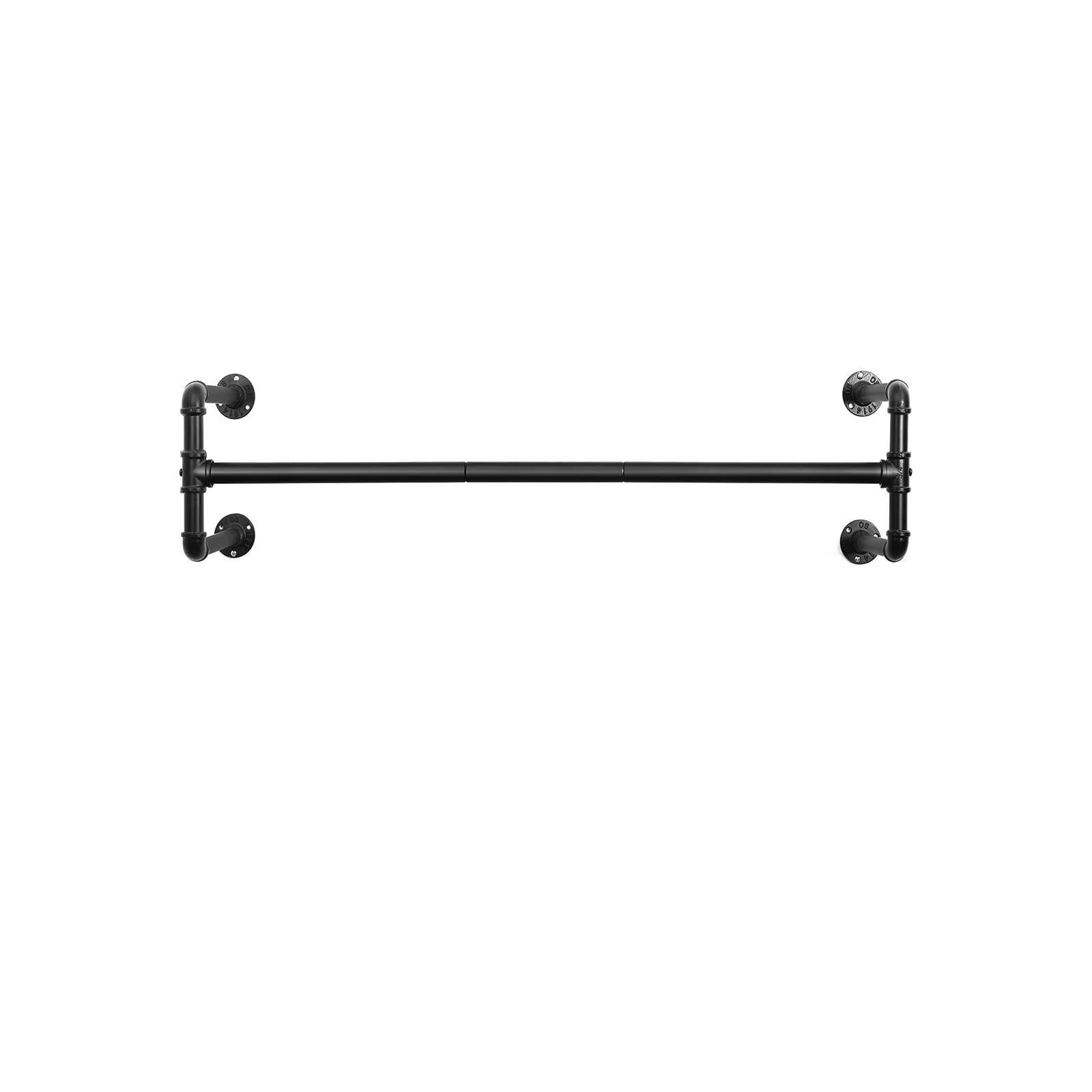 Clothing rod - Wall mounting - Coat rack - Industrial design - Black