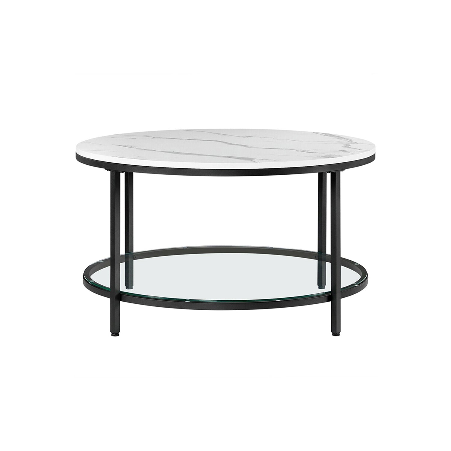 Coffee table with 2 shelves for the living room