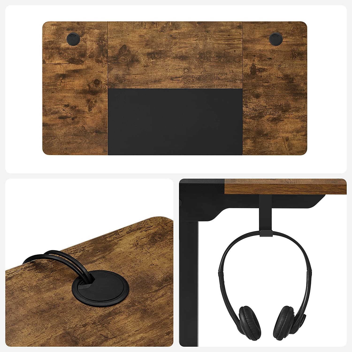 Sit stand desk - computer table - height adjustable